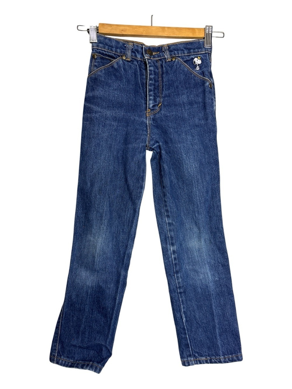 Vintage Kids Snoopy Cotton Straight Leg Jeans, size 6